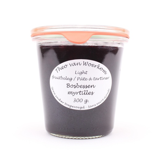 [5032] Theo van Woerkom - bosbessen light 300 gr     
