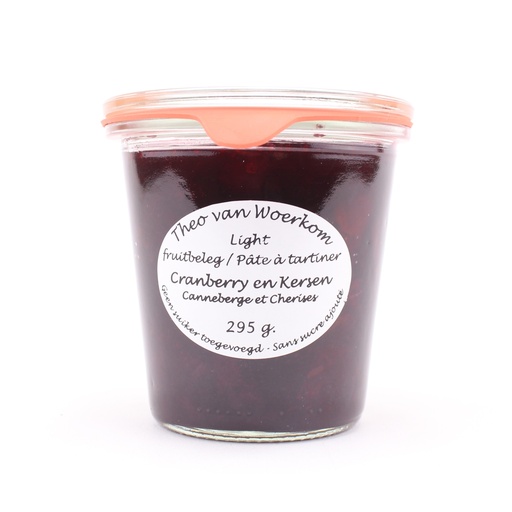 [5029] Theo van Woerkom - cranberries&kersen light 295 gr     