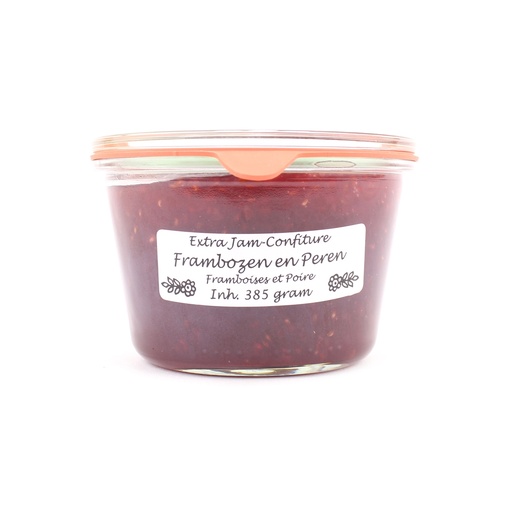 [5113] Theo van Woerkom - frambozen met peren 385 g    