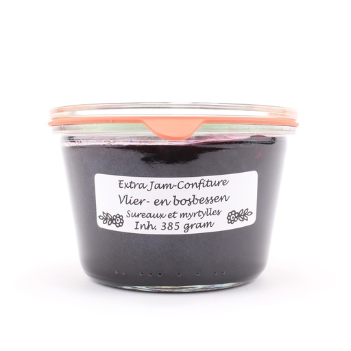 [5016] Theo van Woerkom - Vliersbes & bosbessen 385 g      