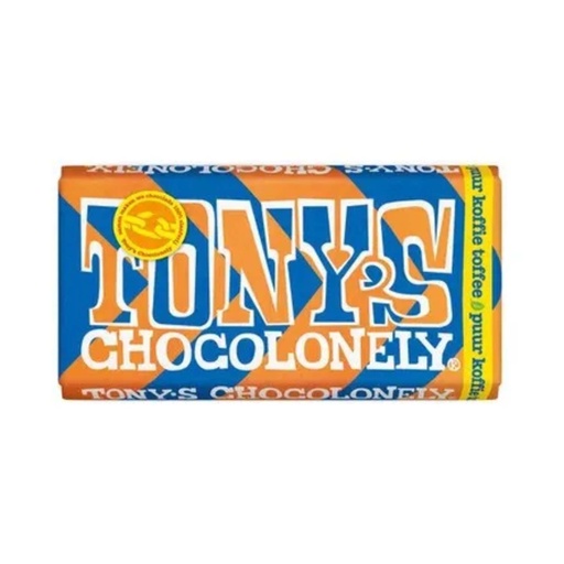 [90100] Tony's Chocolonely - Puur Koffie Toffee Reep 180g    