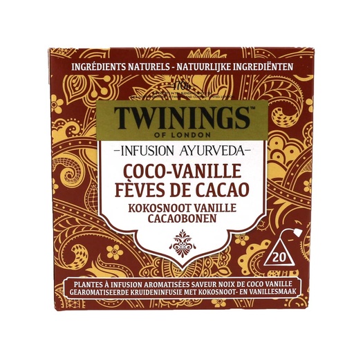 [6139] Twinings - Ayurveda kokos. van. cacao. 20s    