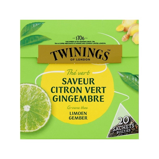 [6102] Twinings - Groene Thee Limoen&Gember 20st     