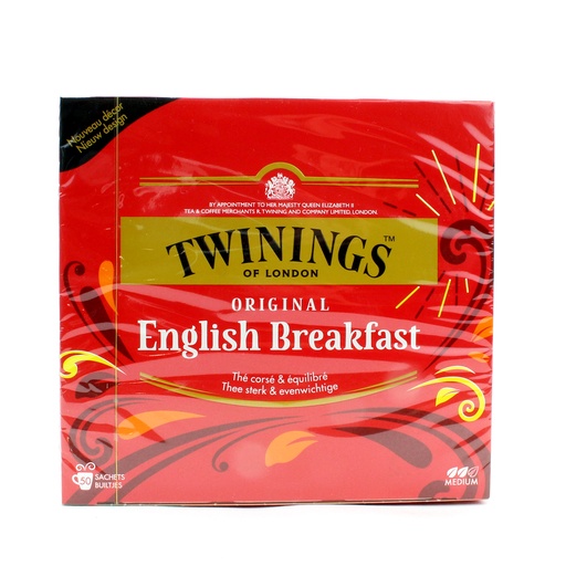 [6098] Twinings - english breakfast 50 st     