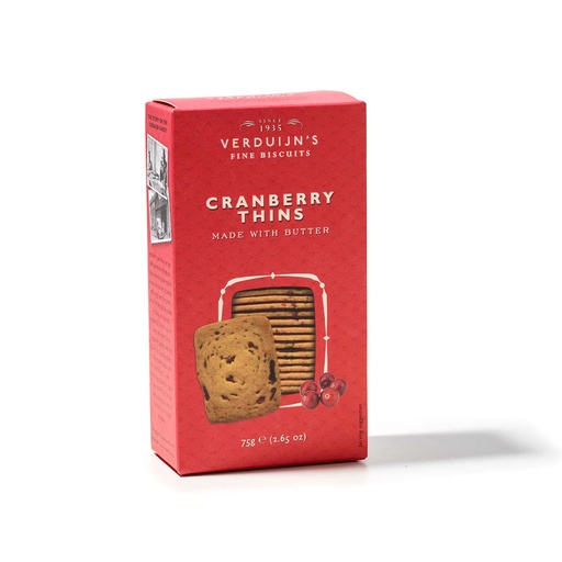 [6762] Verduijn's Fine Biscuits - Cranberry koekjes 75g      