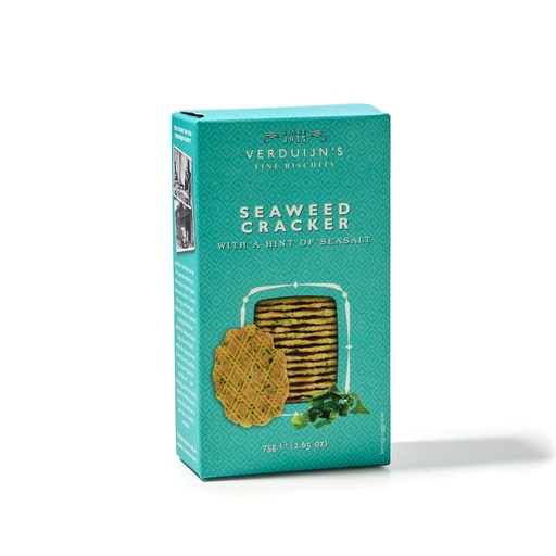 [6764] Verduijn's Fine Biscuits - zoute wafels met zeewier 75g    