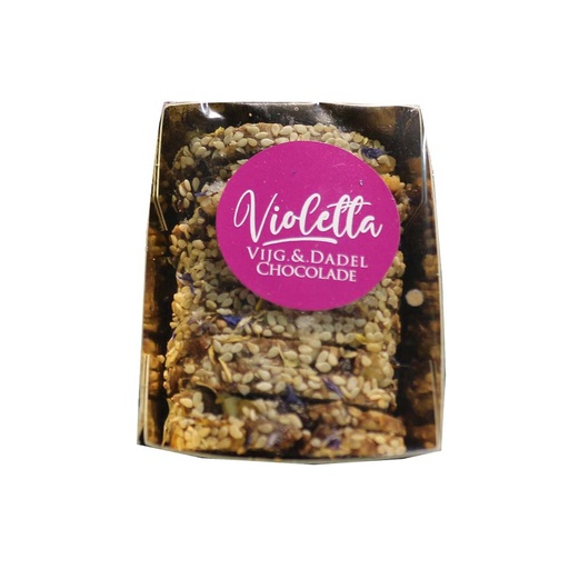 [17261] Violetta - Vruchtbrood Vijg Dadel Choco 100 g     
