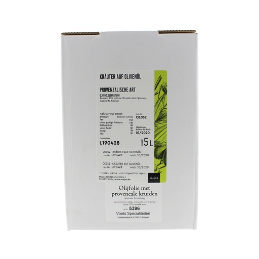 [5396] Wajos - Olijfolie met provenç kruiden 5 L   