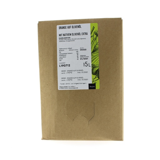 [5392] Wajos - Olijfolie met sinaasappel 5 ltr    