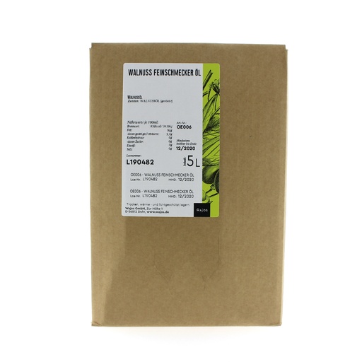 [5296] Wajos - Walnootolie premium bag-in-box 5L     