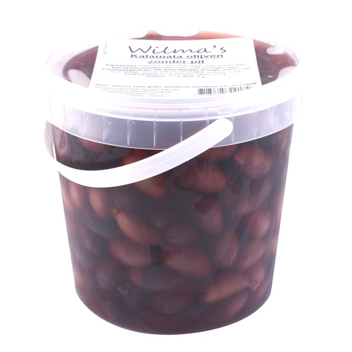 [18007] Wilma's - Kalamata Olijven zonder pit 1100 gr   