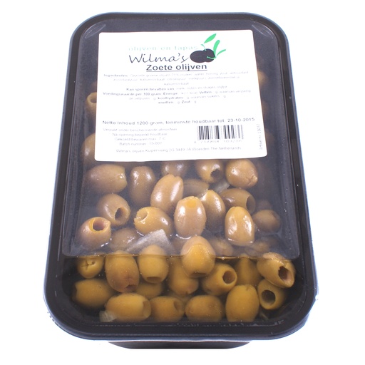 [18057] Wilma's - Zoete Olijven 1200 gr     