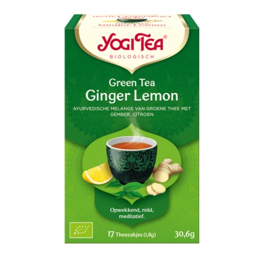 [7530] Yogi Tea - Green Tea Ginger Lemon 17TB BIO  
