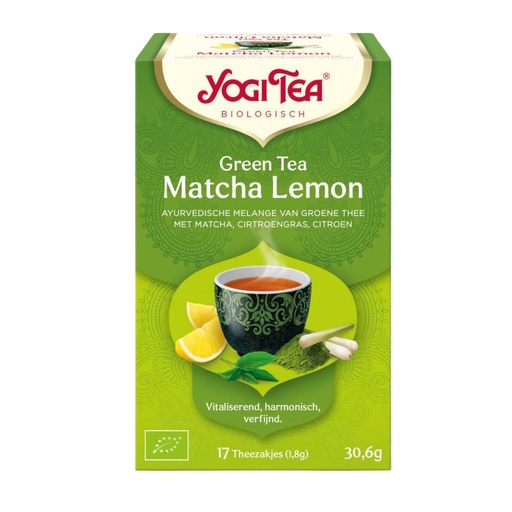 [7569] Yogi Tea - Green Tea Matcha Lemon BIO 17 TB   