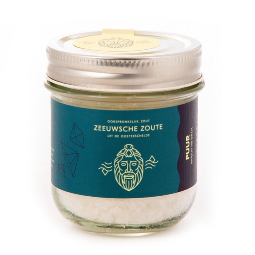 [21007] Zeeuwsche Zoute - Glazen Pot Puur Zout 100 g   