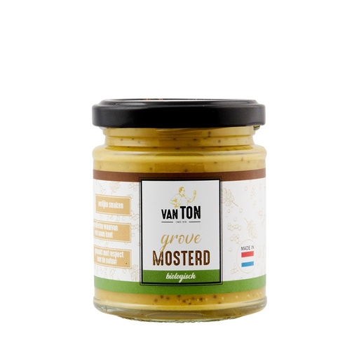 [4100] van TON - Grove Mosterd 170g BIO    