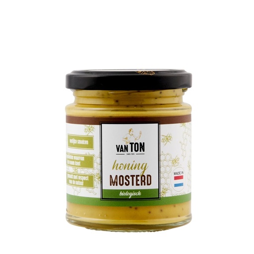 [4102] van TON - Honing Mosterd 170 gr BIO   