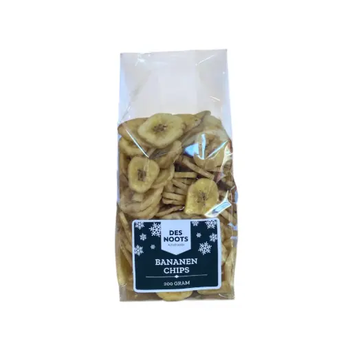 [3050ZW] DES NOOTS - bananenchips Zwart 200 g