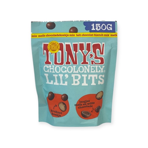 [90047] Tony's Chocolonely -  Bits Melk Chocoladekoekje mix 150g