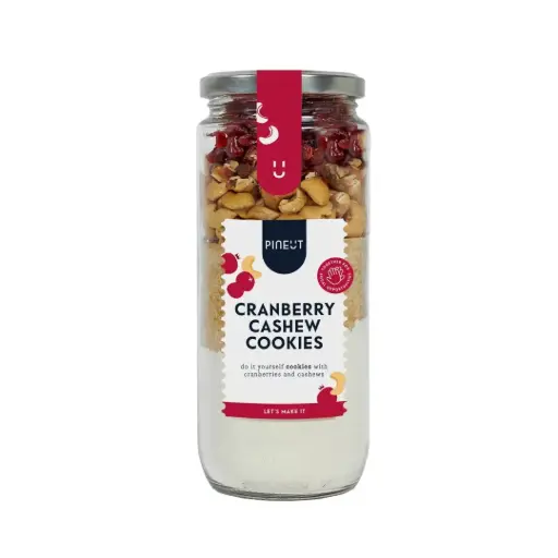 [4818] Pineut - Cake&Cookies - Cranberry Cashew Cookies Pot 323g