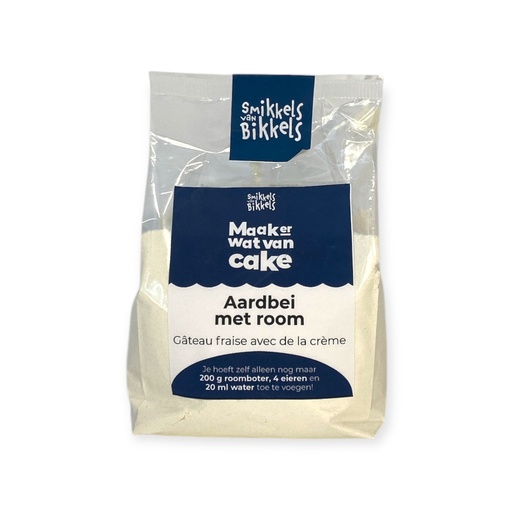[38139] Smikkels van Bikkels -  Aardbeiencake met room 400g