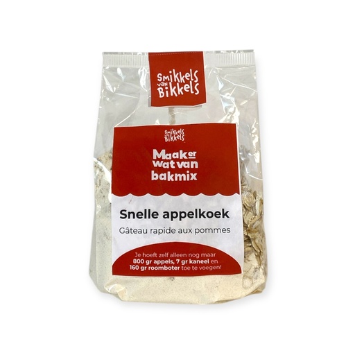 [38161] Smikkels van Bikkels -  Snelle Appelkoek 400g