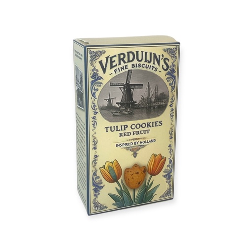[6771] Verduijn's Fine Biscuits - Cranberry Tulpkoekjes 65 g
