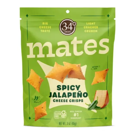 [1607] MATES Spicy Jalapeno Cheese Crisps 85g    