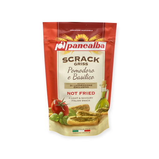 [8006] Panealba - Scrack griss tomaat & basilicum 100g