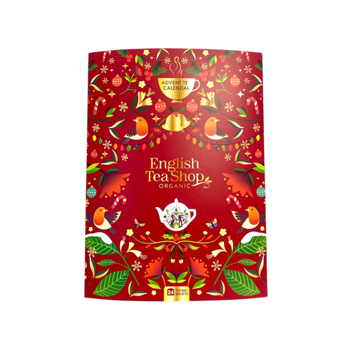 [2102] English Tea Shop - Book Styled Red Adventkalender BIO 24 tb