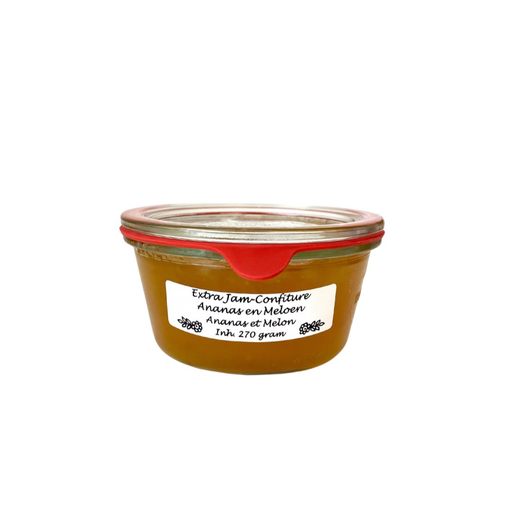 [5155] Theo van Woerkom - Extra Jam-Confiture Ananas & Meloen 270 g